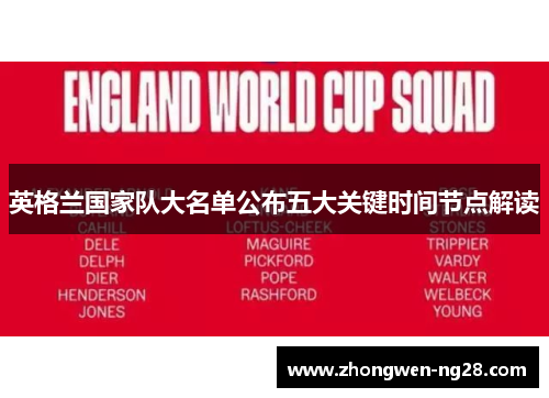 英格兰国家队大名单公布五大关键时间节点解读